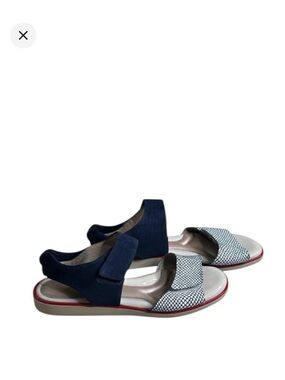 BEAUTIFEEL Romi Blue White & Red Sandals. Size 41